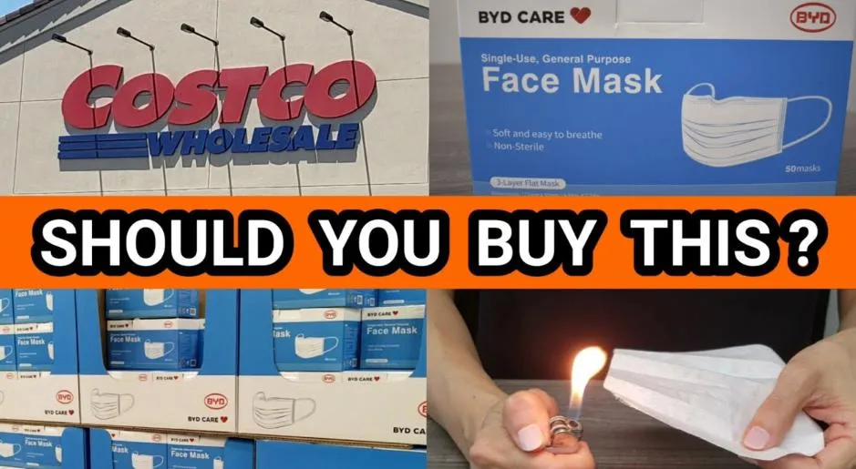 disposable face mask in Costco